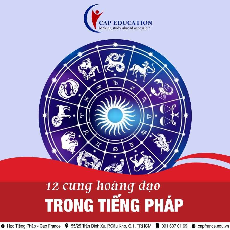 Hình ảnh minh họa 12 Cung Hoàng Đạo Trong Tiếng Pháp