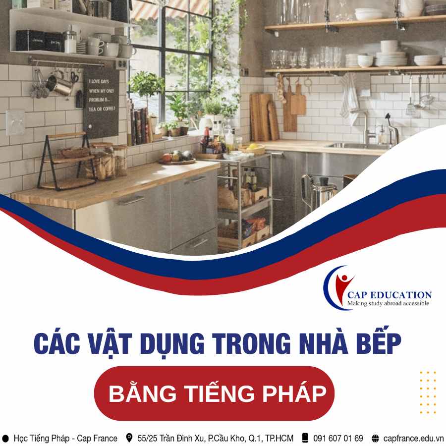 Hình ảnh minh họa Vật Dụng Trong Nhà Bếp Bằng Tiếng Pháp