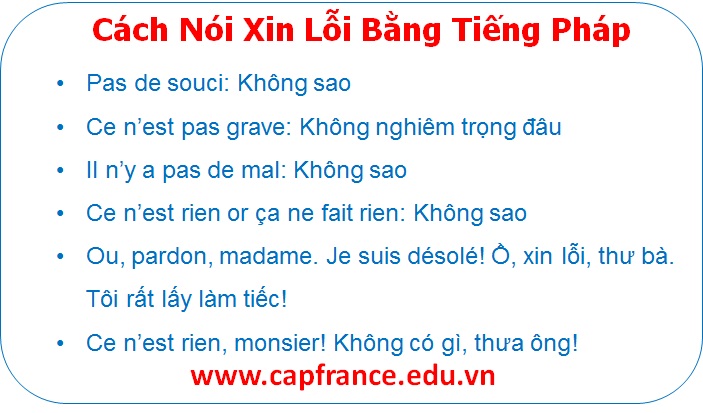Hình ảnh minh họa Xin Lỗi Và Cảm Ơn Bằng Tiếng Pháp