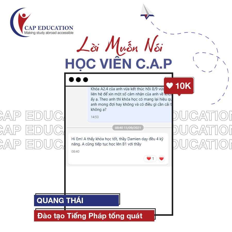 Chia Sẻ Học Viên CAP Về Khóa Học