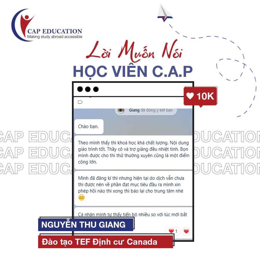 Chia Sẻ Học Viên CAP Về Khóa Học