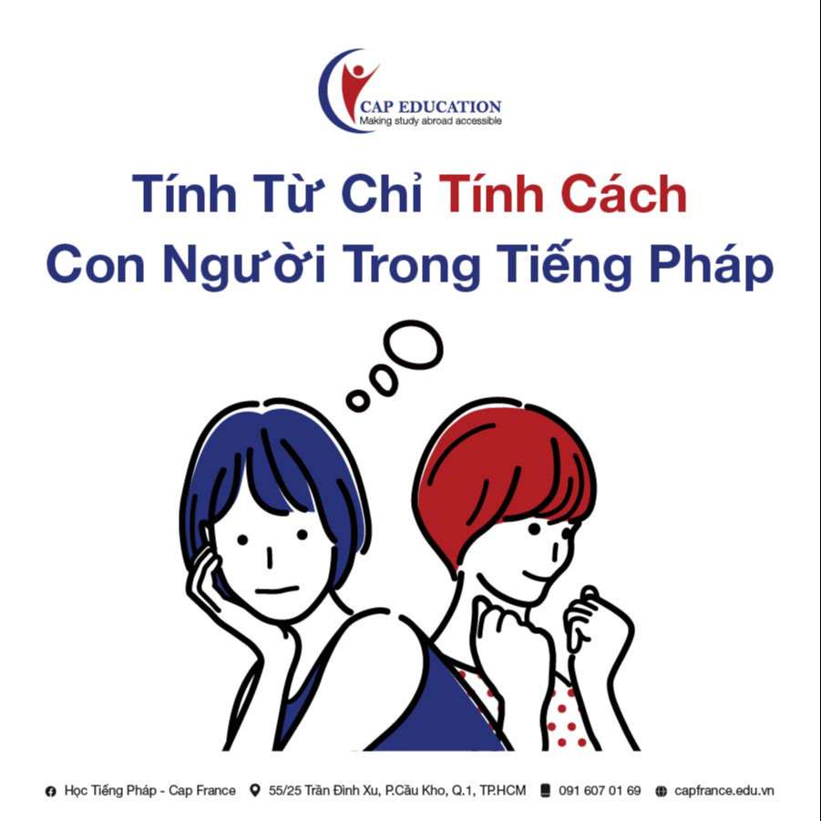 Hình ảnh minh họa Tính Từ Chỉ Tính Cách Bằng Tiếng Pháp