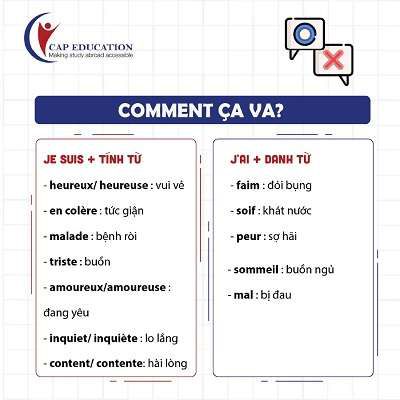 Hình ảnh minh họa Tính Từ Chỉ Cảm Xúc Trong Tiếng Pháp