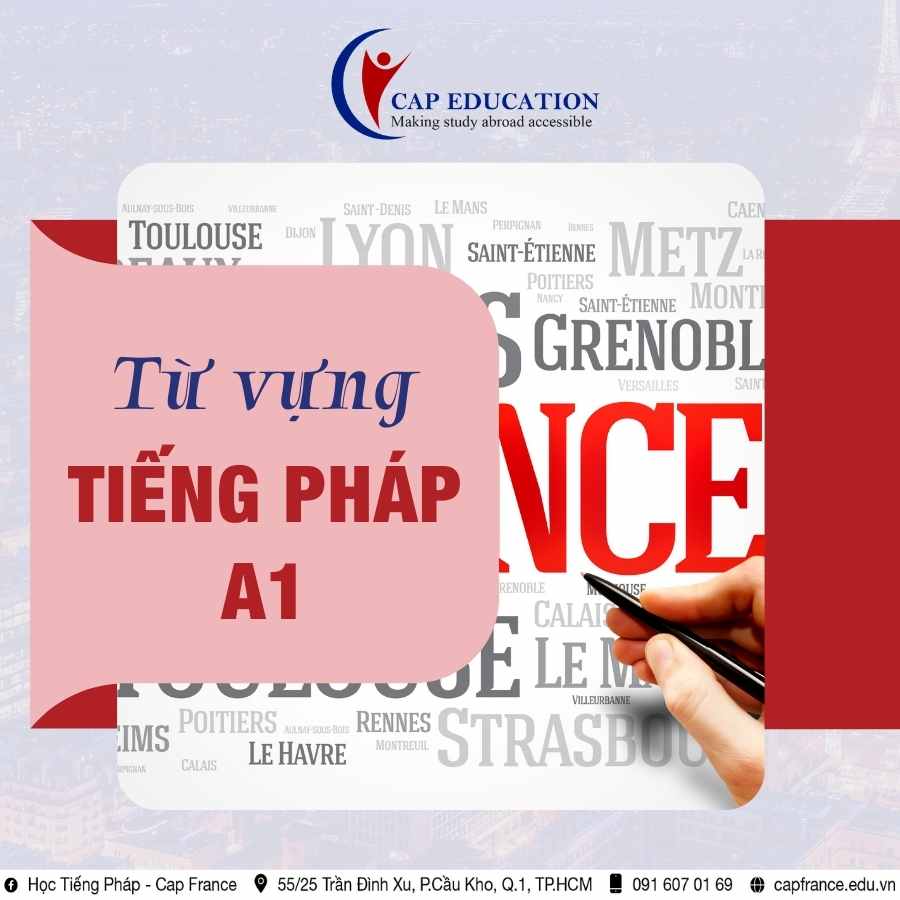 Hình ảnh minh họa Từ Vựng Tiếng Pháp A1