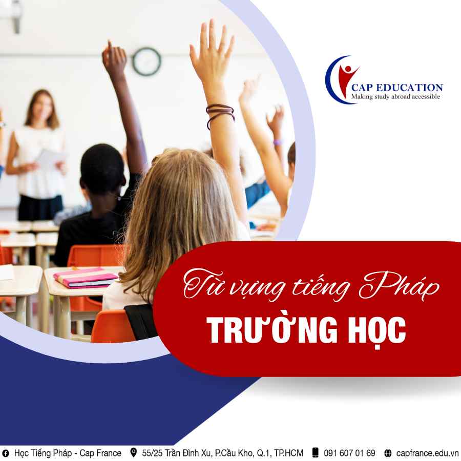 Hình ảnh minh họa Từ Vựng Tiếng Pháp Chủ Đề Trường Học