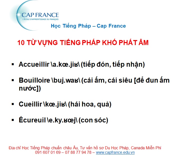 Hình ảnh minh họa Hướng Dẫn Đọc 10 Từ Tiếng Pháp Khó Phát Âm Nhất