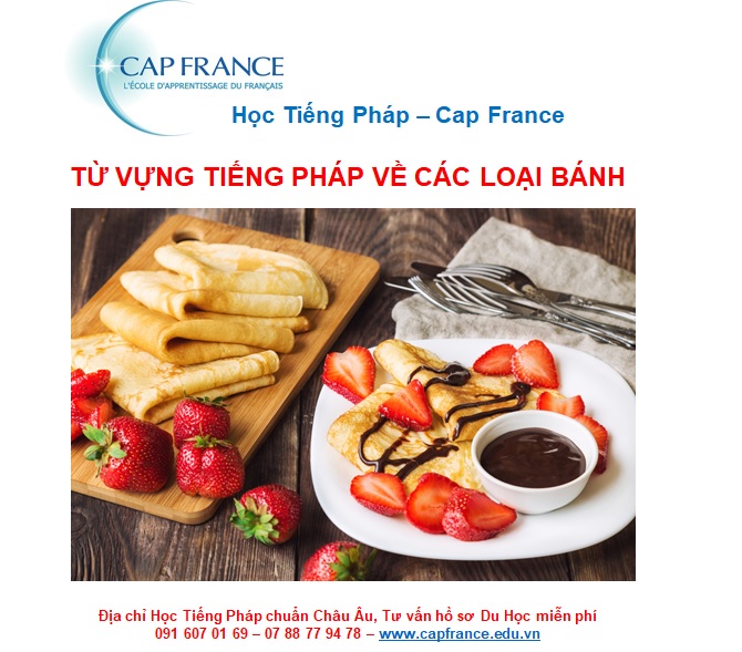 Hình ảnh minh họa Từ Vựng Tiếng Pháp Về Bánh