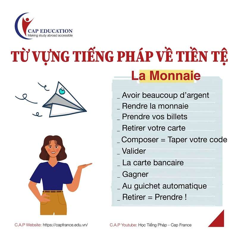 Hình ảnh minh họa Từ Vựng Tiếng Pháp Về Tiền Tệ
