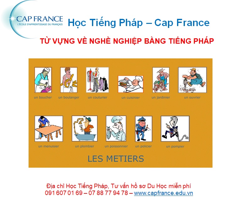 Hình ảnh minh họa Từ Vựng Tiếng Pháp Về Nghề Nghiệp