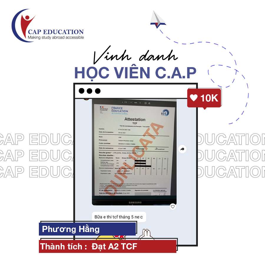 Vinh Danh Học Viên CAP Tháng 6