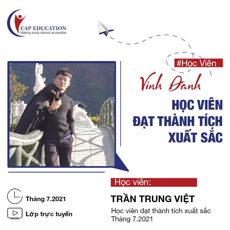 Vinh Danh Học Viên CAP Tháng 7-2021