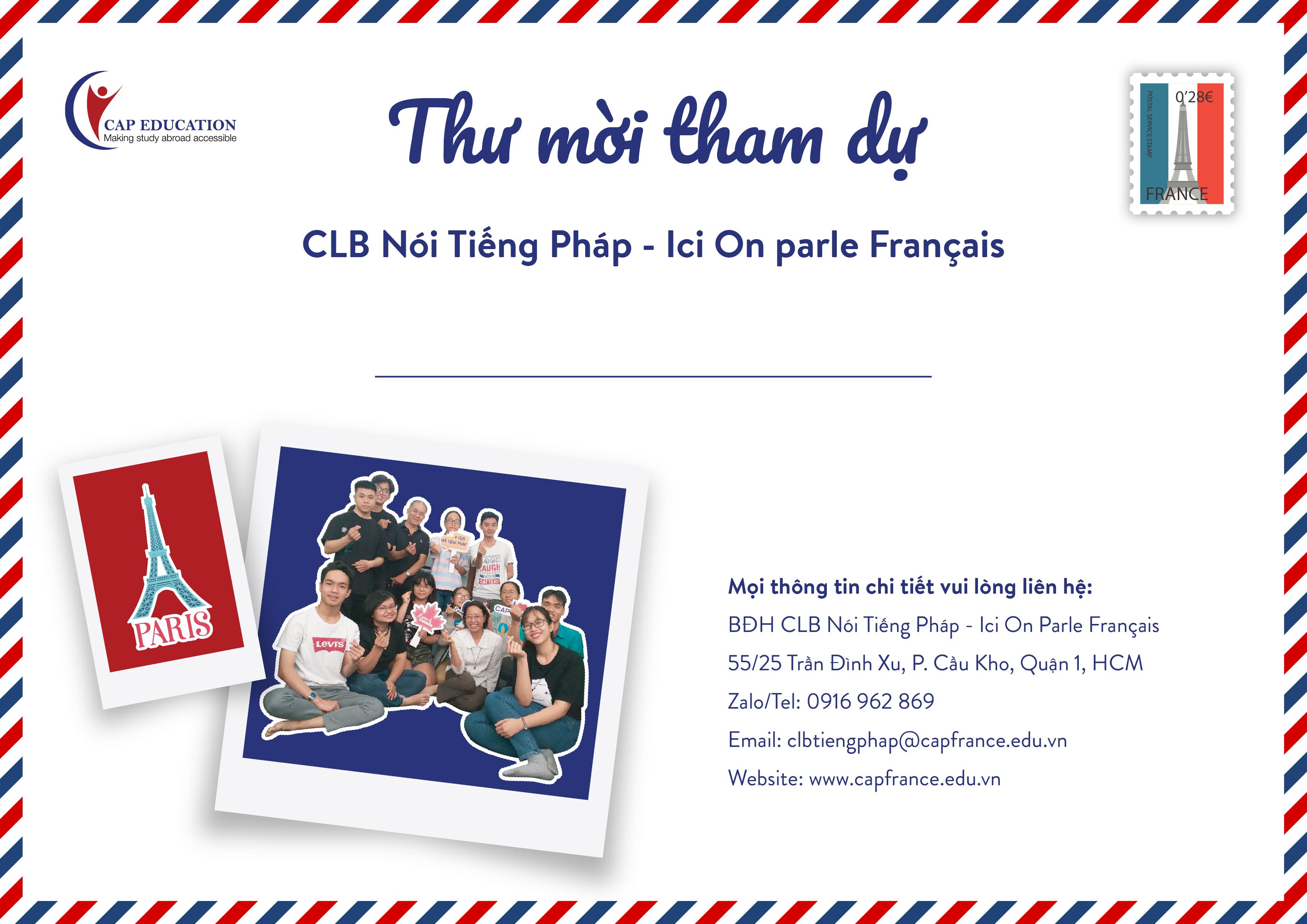 Hình ảnh minh họa Câu Lạc Bộ Nói Tiếng Pháp CAP FRANCE