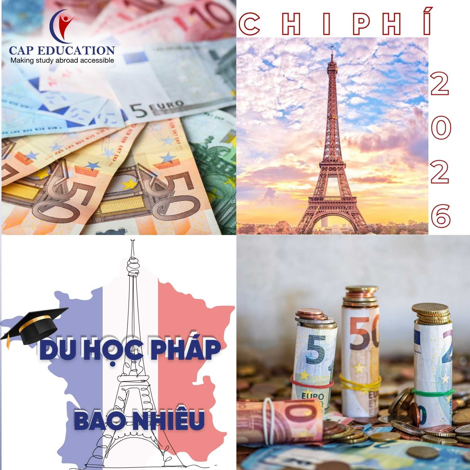 Hình ảnh minh họa Chi Phí Du Học Pháp 2026 Bao Nhiêu