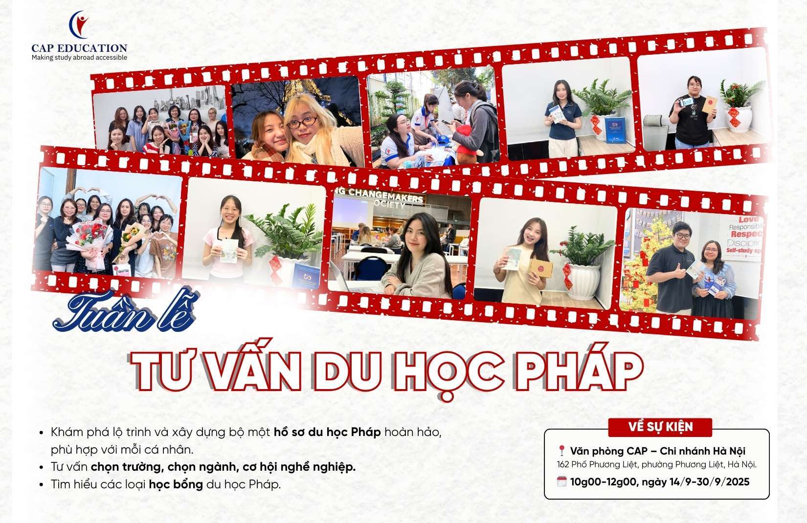 Hình ảnh minh họa Chuỗi Sự Kiện Du Học Pháp 2026