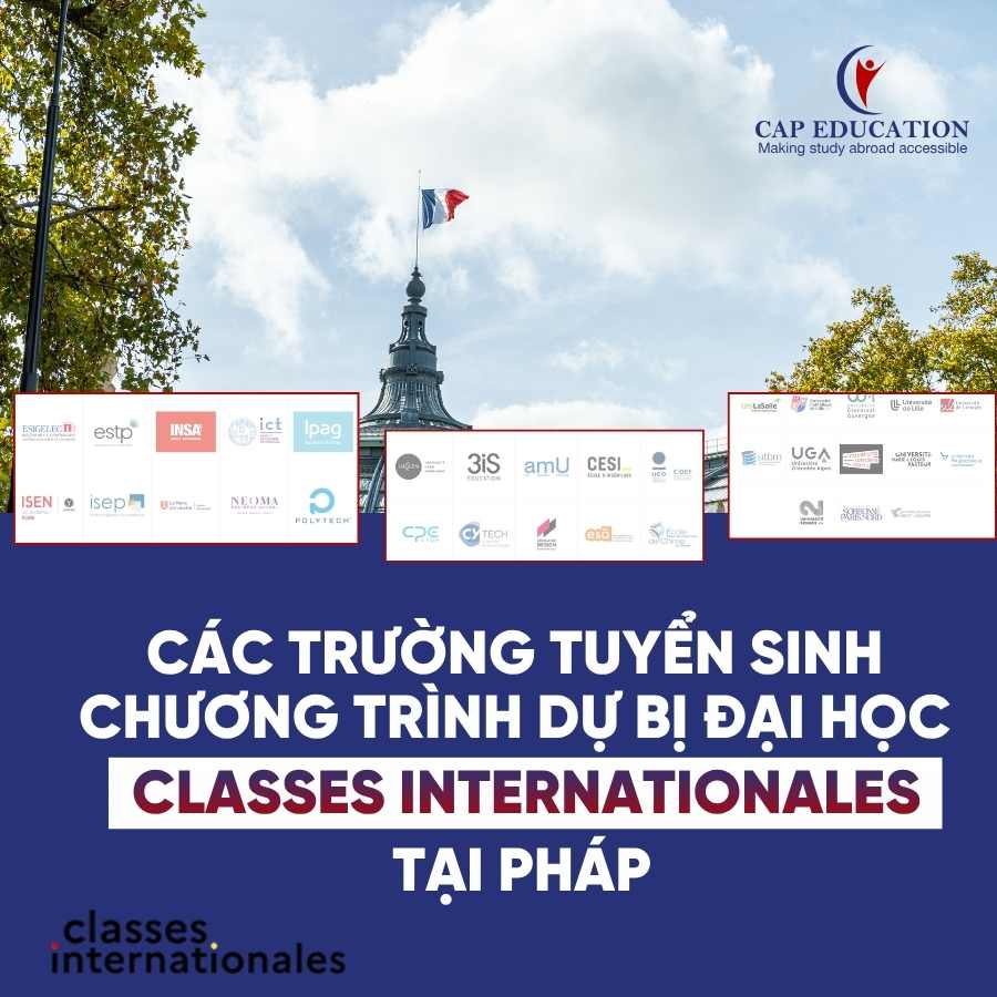 Hình ảnh Danh Sách Trường Tuyển Sinh Chương Trình Dự Bị Đại Học Classes Internationales Tại Pháp
