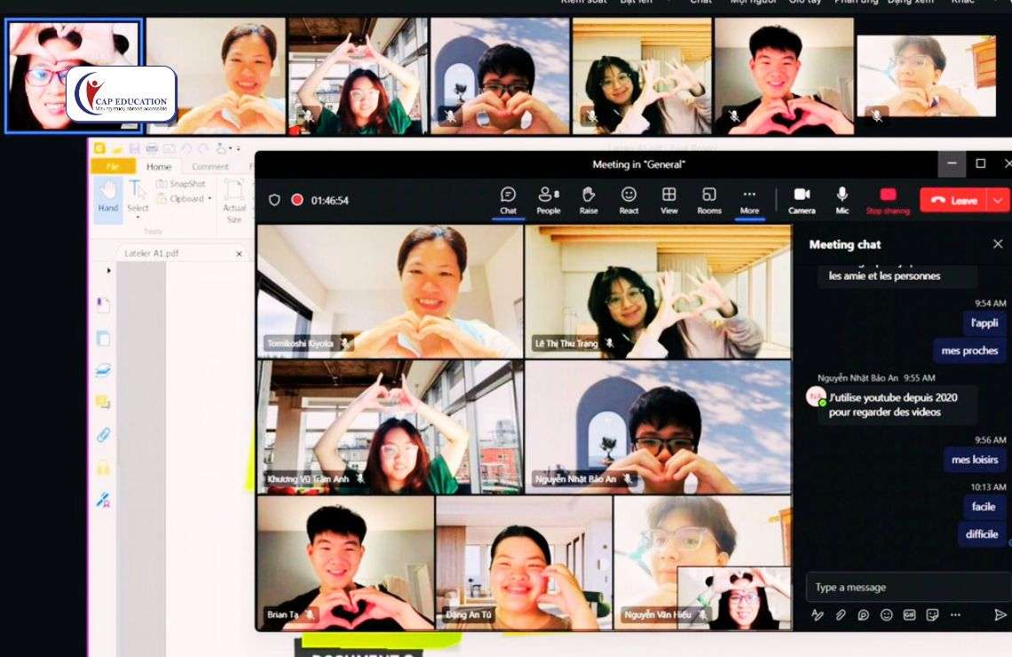 Lớp luyện phát âm tiếng Pháp tại CAP