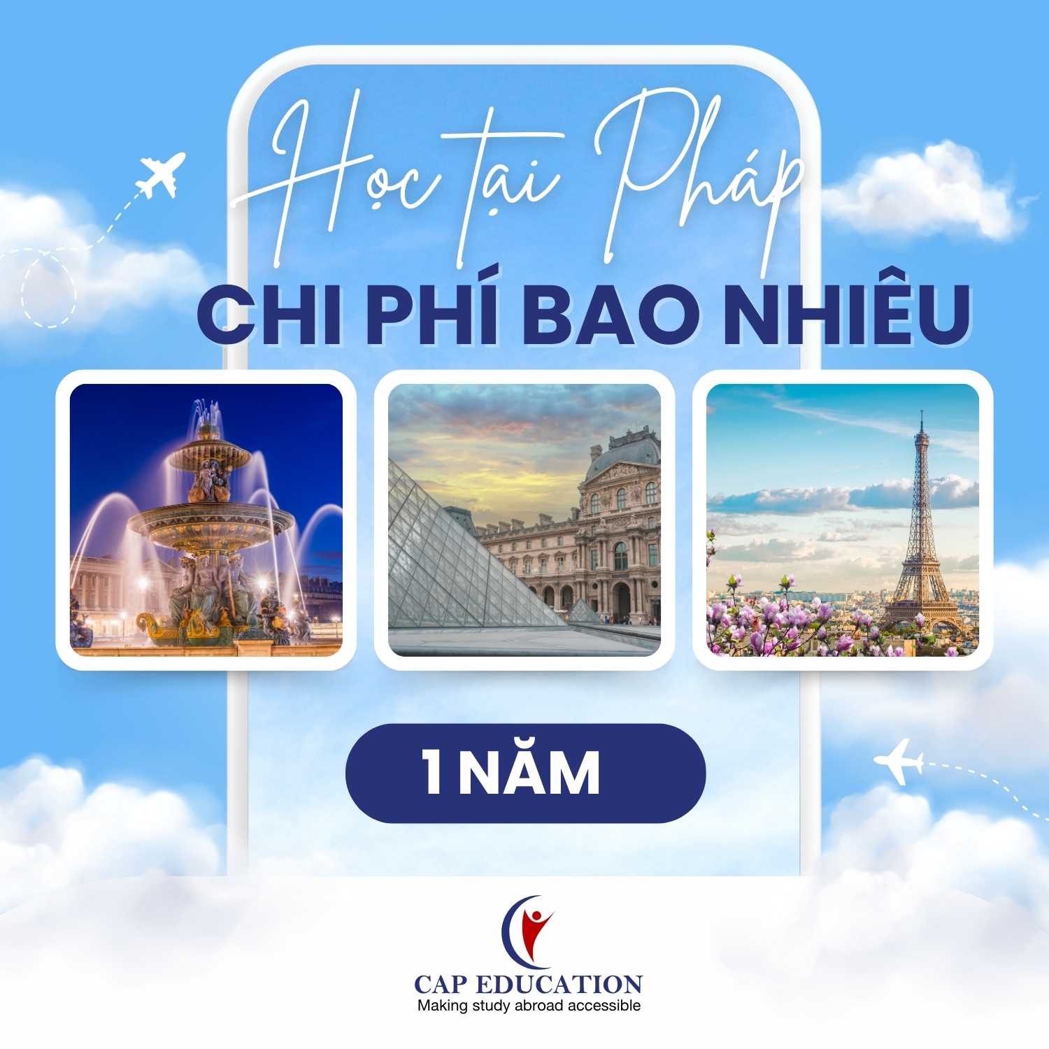 Hình ảnh Học Tại Pháp Chi Phí Bao Nhiêu 1 năm