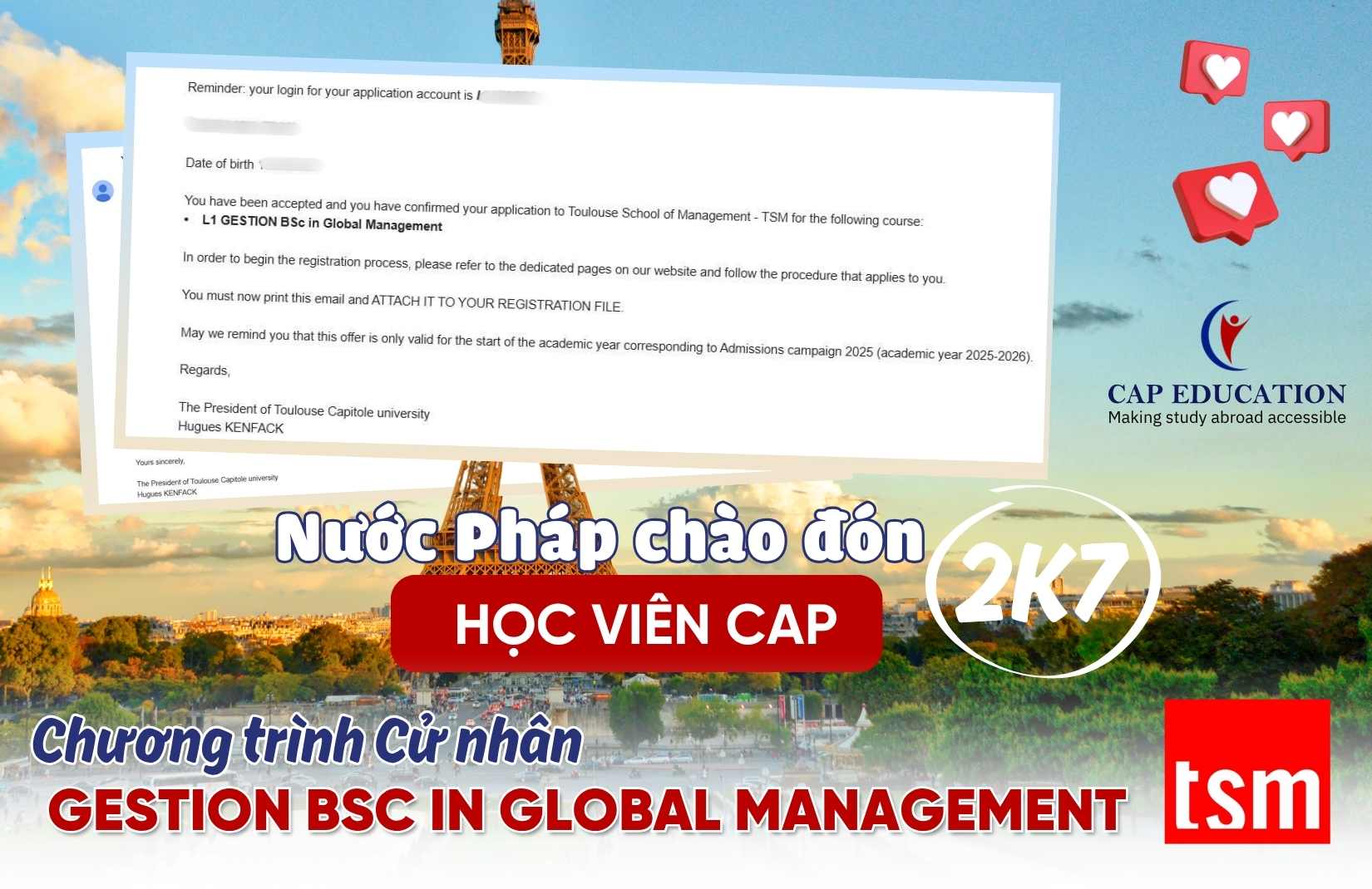Hình ảnh minh họa Học Viên CAP Trúng Tuyển Cử Nhân Bằng Tiếng Anh Tại Toulouse School Of Management