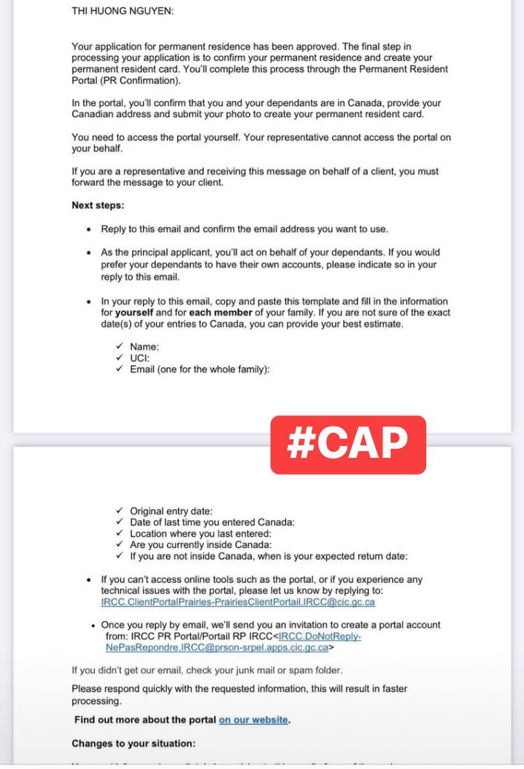 PR Canada Trong Tầm Tay Cùng CAP