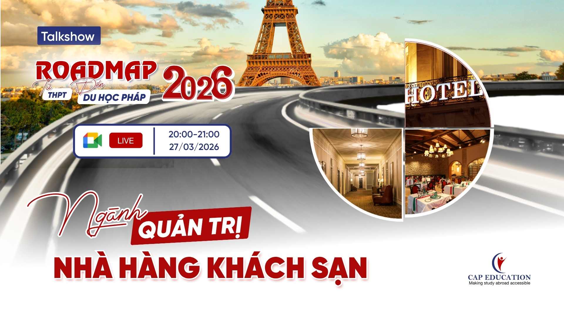 Hình ảnh Roadmap Du Học Pháp 2026 Ngành Quản Trị Nhà Hàng Khách Sạn