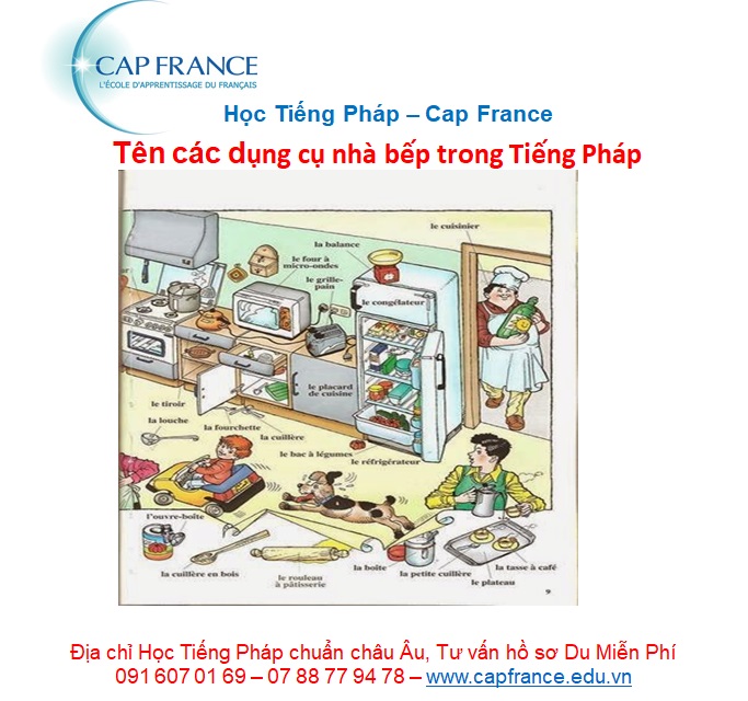 Hình ảnh minh họa Cách Gọi Các Dụng Cụ Nhà Bếp Bằng Tiếng Pháp