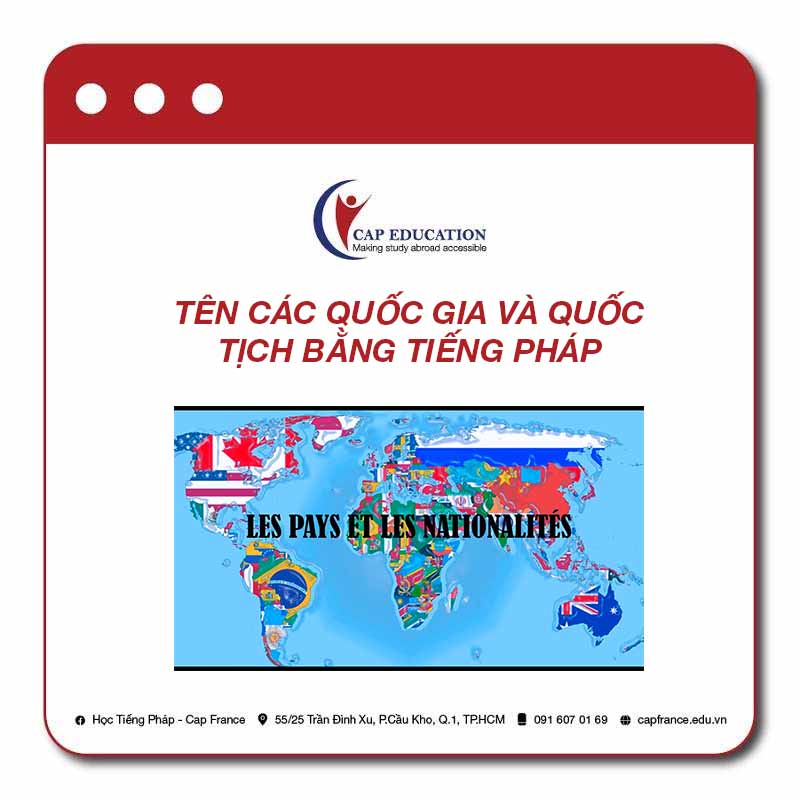 Hình ảnh minh họa Tên Các Quốc Gia Và Quốc Tịch Bằng Tiếng Pháp