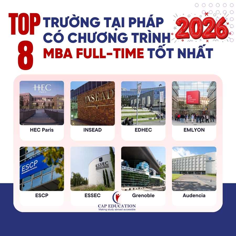 Hình ảnh minh họa Top 8 Trường Tại Pháp Có Chương Trình MBA Full Time Tốt Nhất 2026