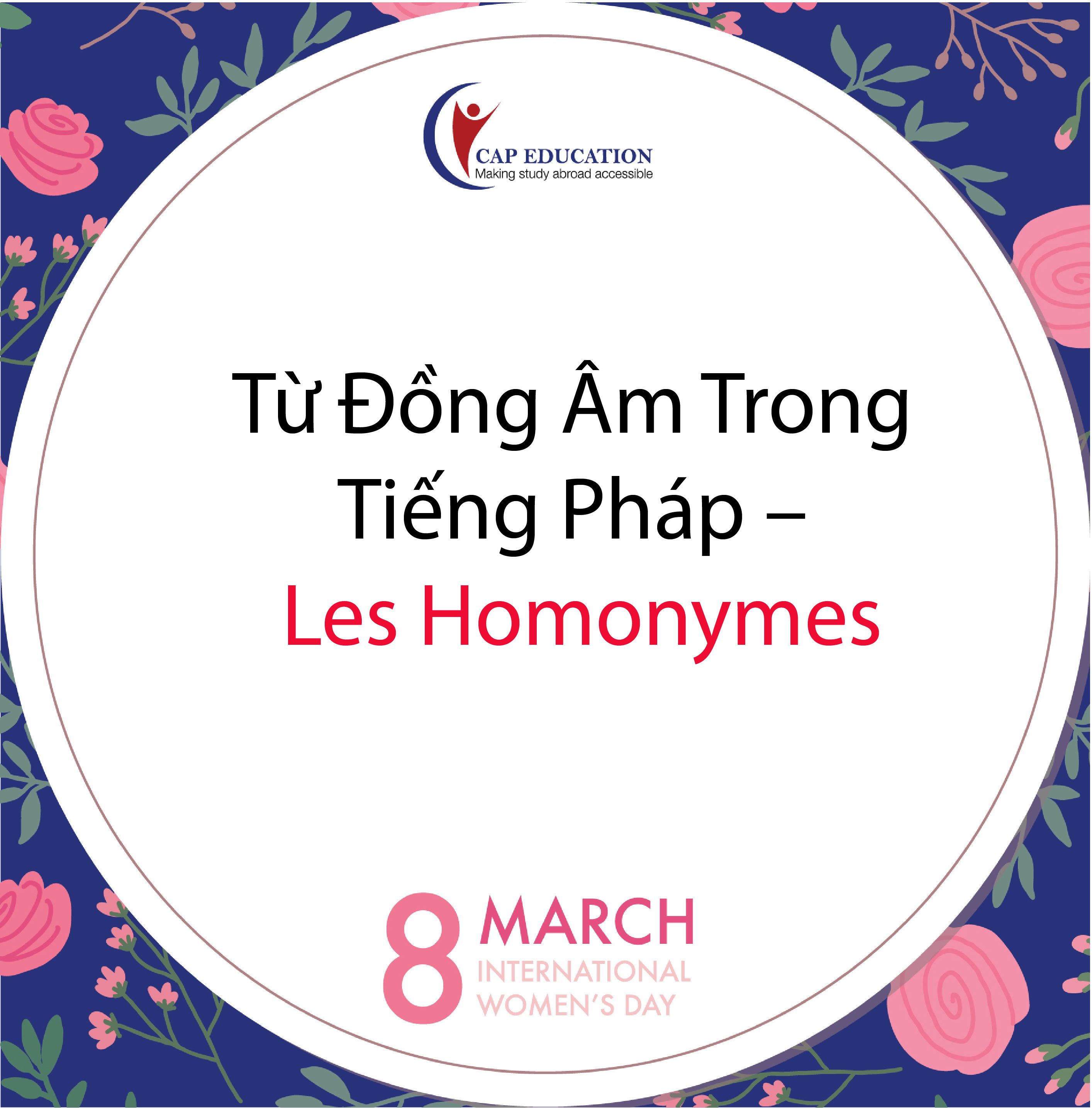 Hình ảnh minh họa Từ Đồng Âm Trong Tiếng Pháp