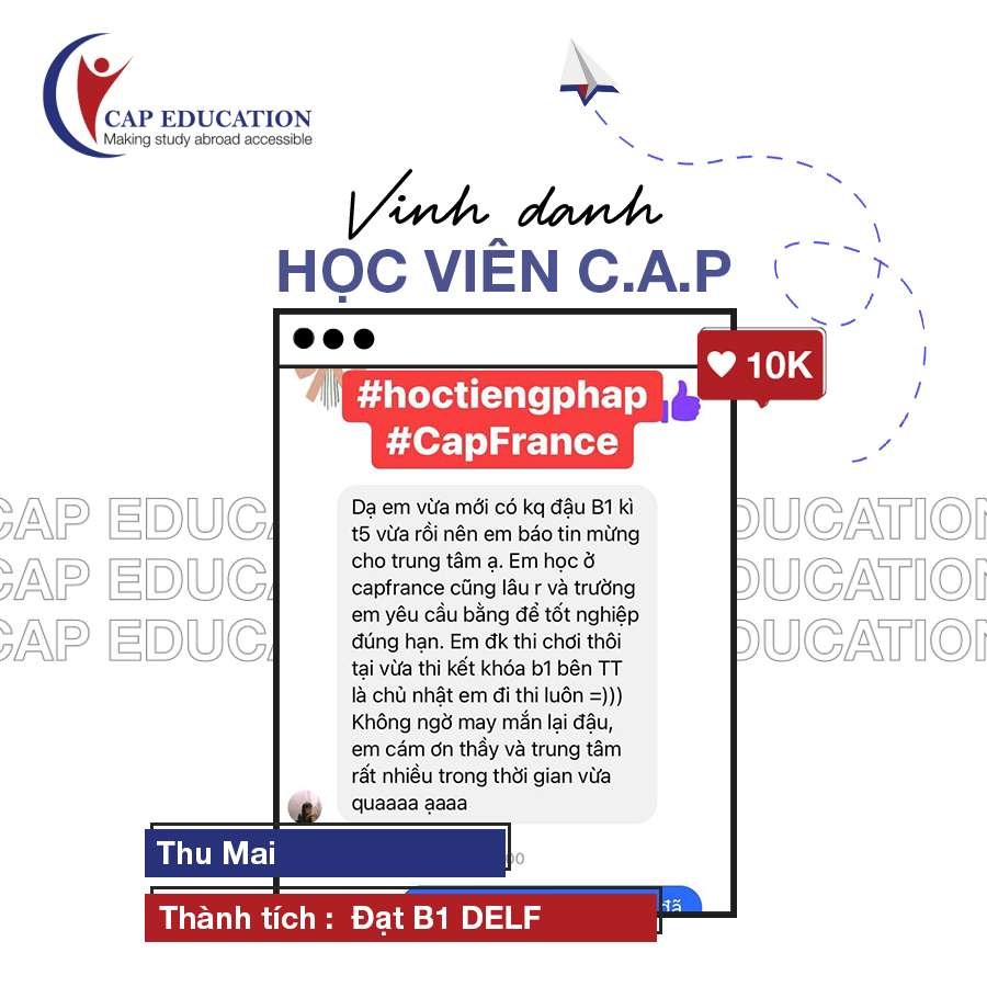 Vinh Danh Học Viên CAP Tháng 6