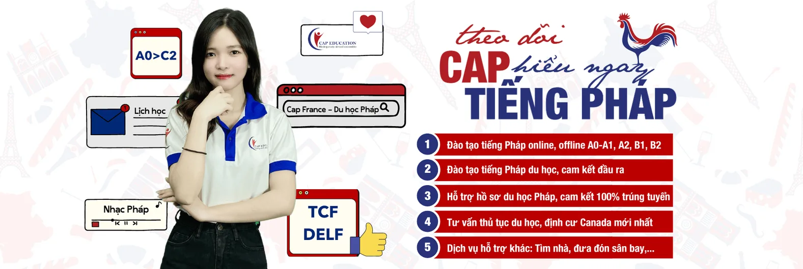 Banner chiến dịch tuyển sinh CAP Education