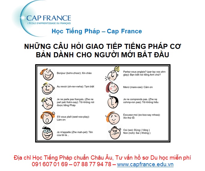 Hình ảnh minh họa Các Câu Hỏi Giao Tiếp Tiếng Pháp Cơ Bản Cho Người Mới Bắt Đầu