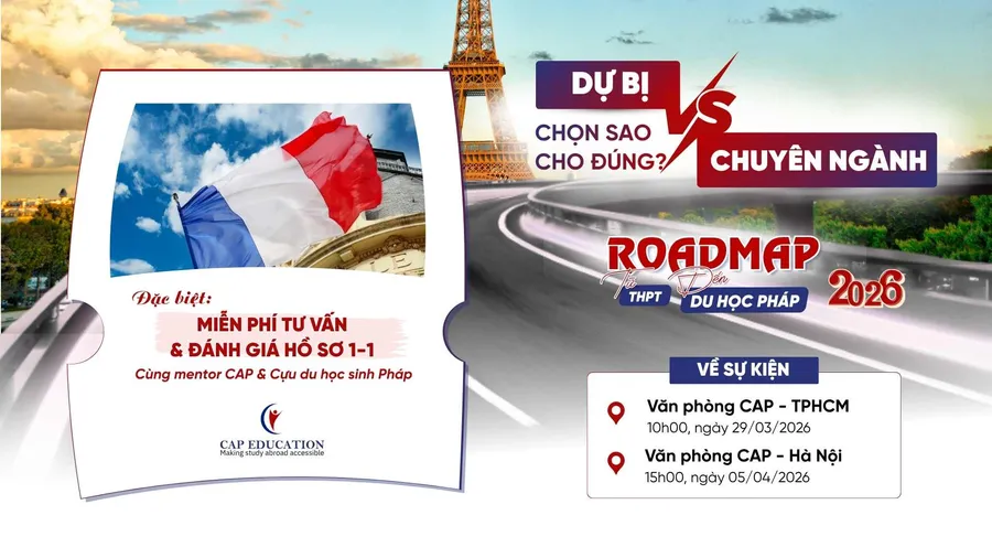Lộ trình du học Pháp 2026 cùng CAP Education