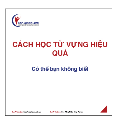 Hình ảnh minh họa Cách Học Từ Vựng Tiếng Pháp Hiệu Quả Nhất