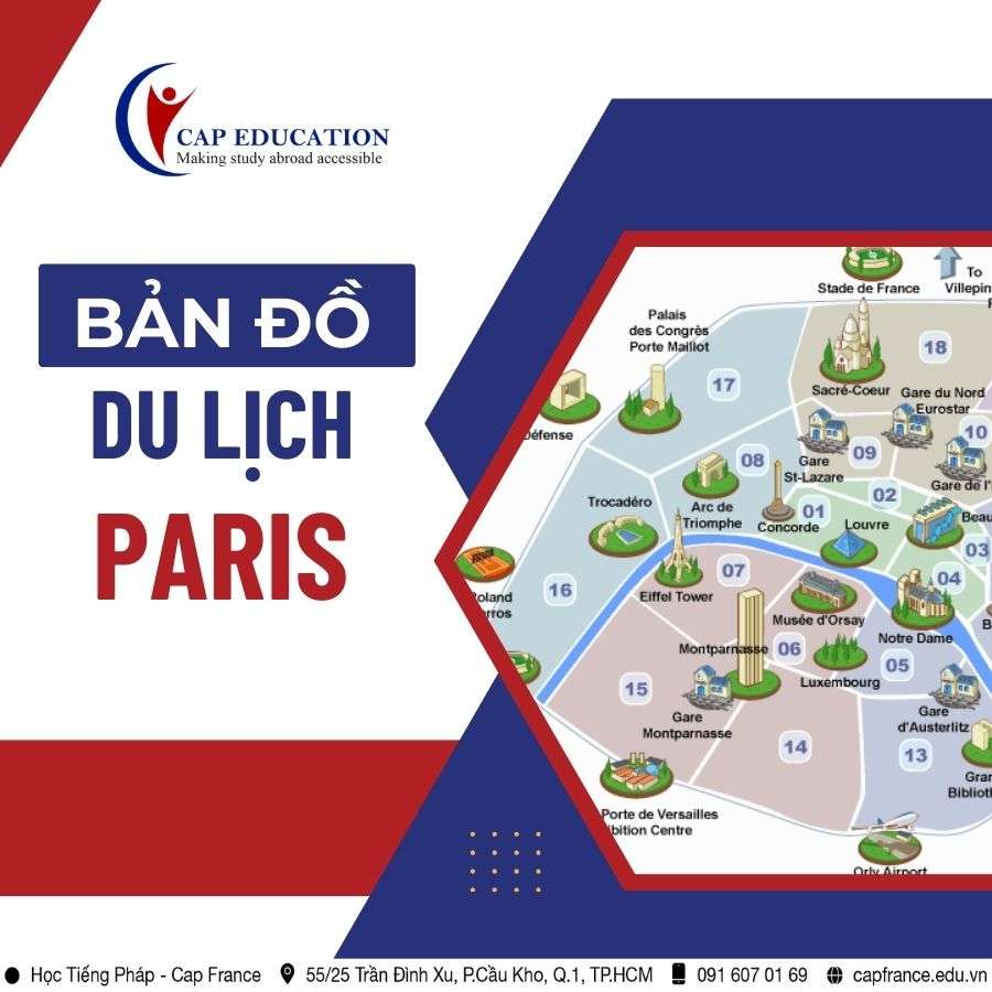 Bản Đồ Du Lịch Paris