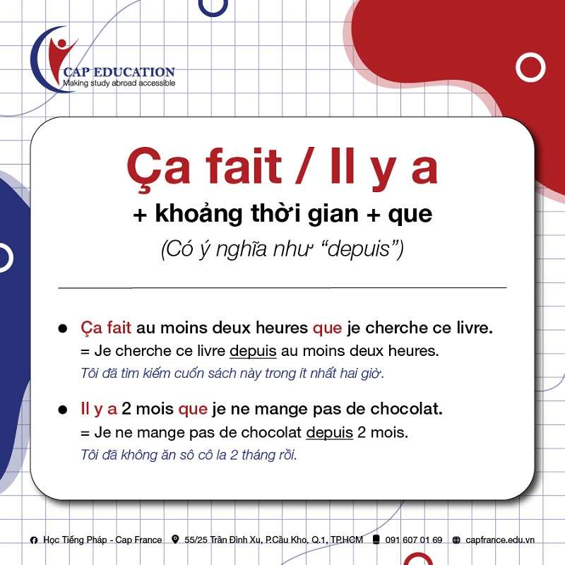 Ca Fait Que Và Il Y A Que Trong Tiếng Pháp
