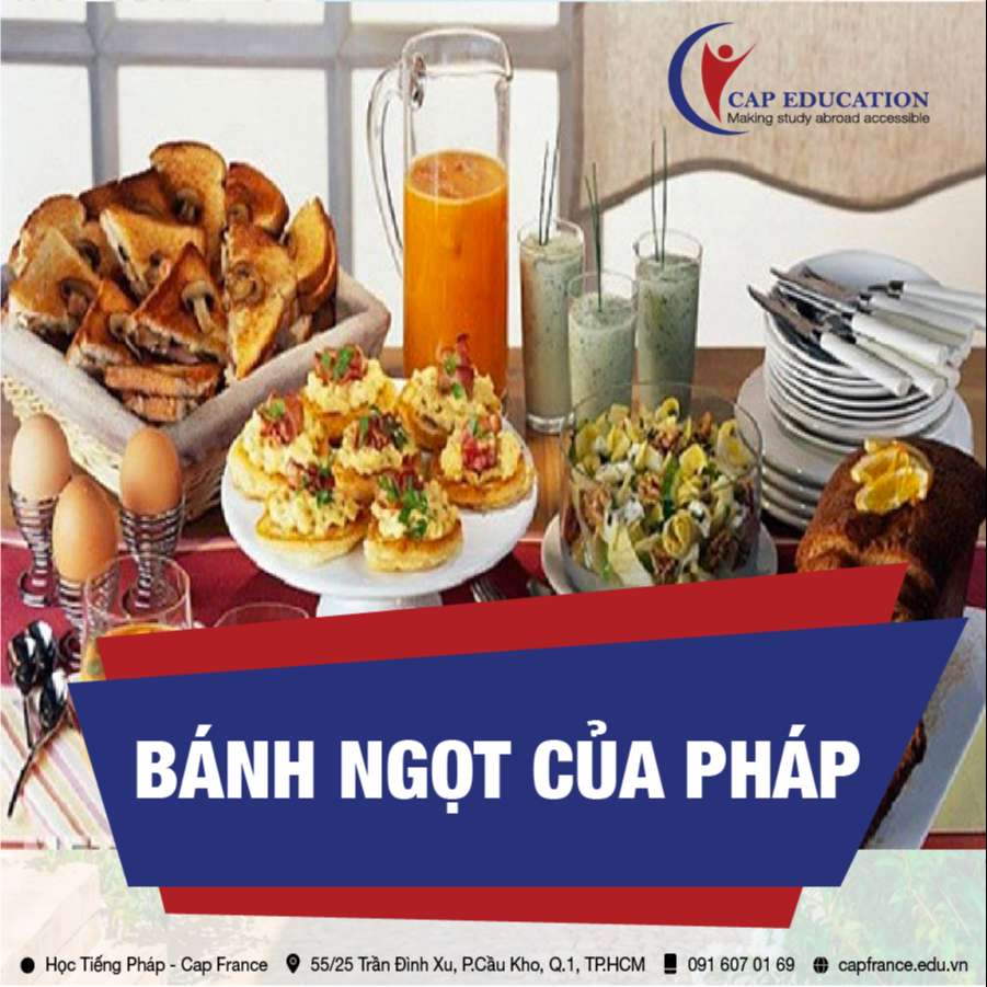 Hình ảnh minh họa Các Loại Bánh Ngọt Pháp