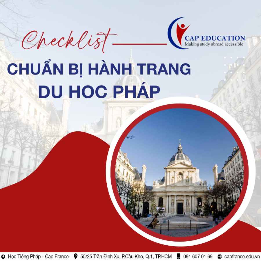 Hình ảnh minh họa Checklist Chuẩn Bị Hành Trang Du Học Pháp