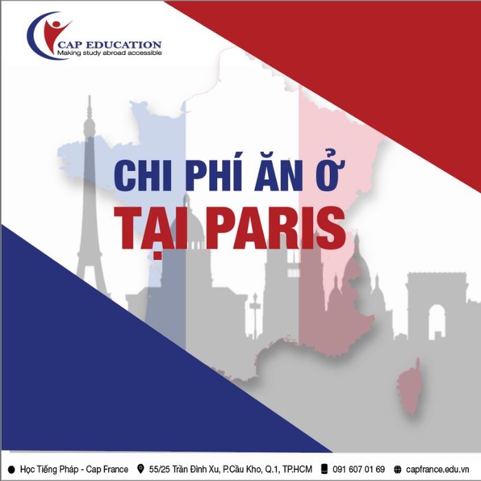 Hình ảnh minh họa Chi Phí Ăn Ở Tại Paris