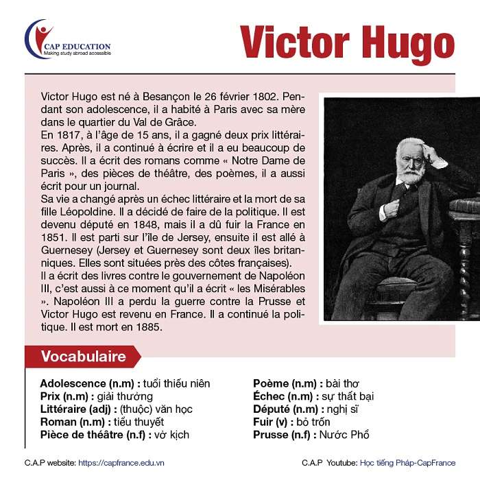 Đại Văn Hào Nước Pháp Victor Hugo