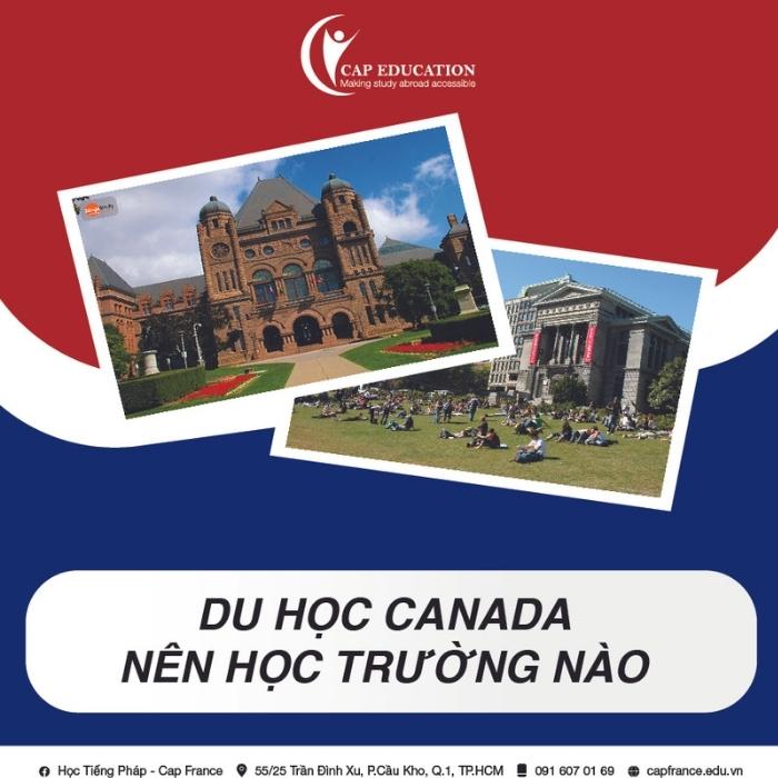 Hình ảnh minh họa Du Học Canada Nên Học Trường Nào
