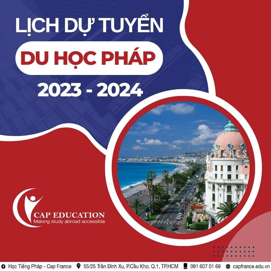 Hình ảnh minh họa Lịch Dự Tuyển Du Học Pháp 2023 - 2024