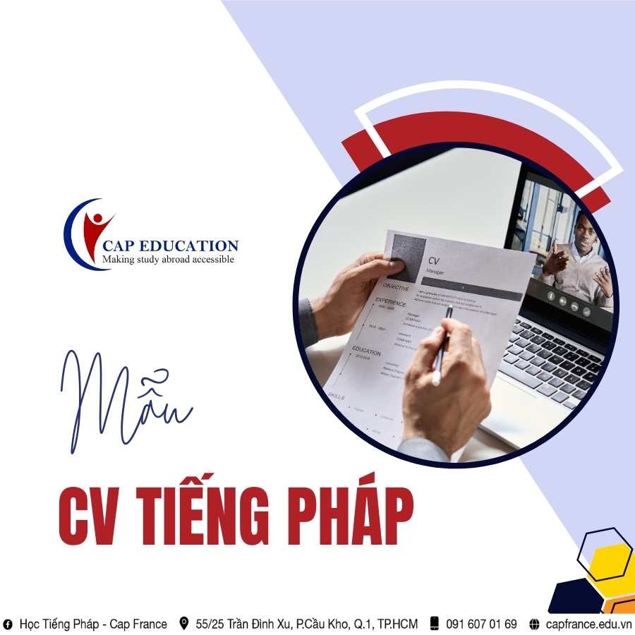 Hình ảnh minh họa Mẫu CV Tiếng Pháp