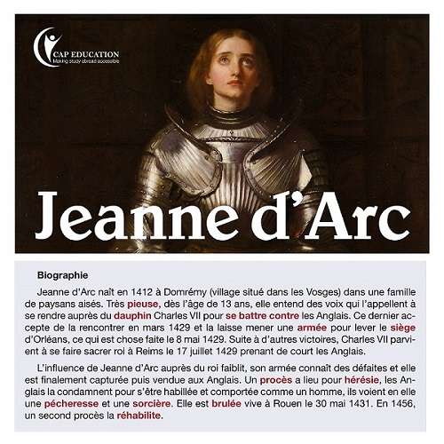 Nhân Vật Lịch Sử Pháp Jeanne DArc