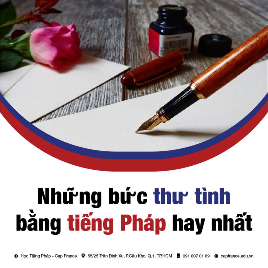 Những Bức Thư Tình Bằng Tiếng Pháp Đẹp Nhất