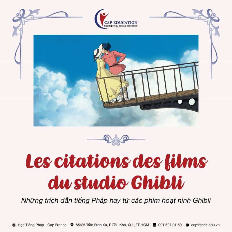 Những Trích Dẫn Tiếng Pháp Hay Từ Phim Hoạt Hình Ghibli