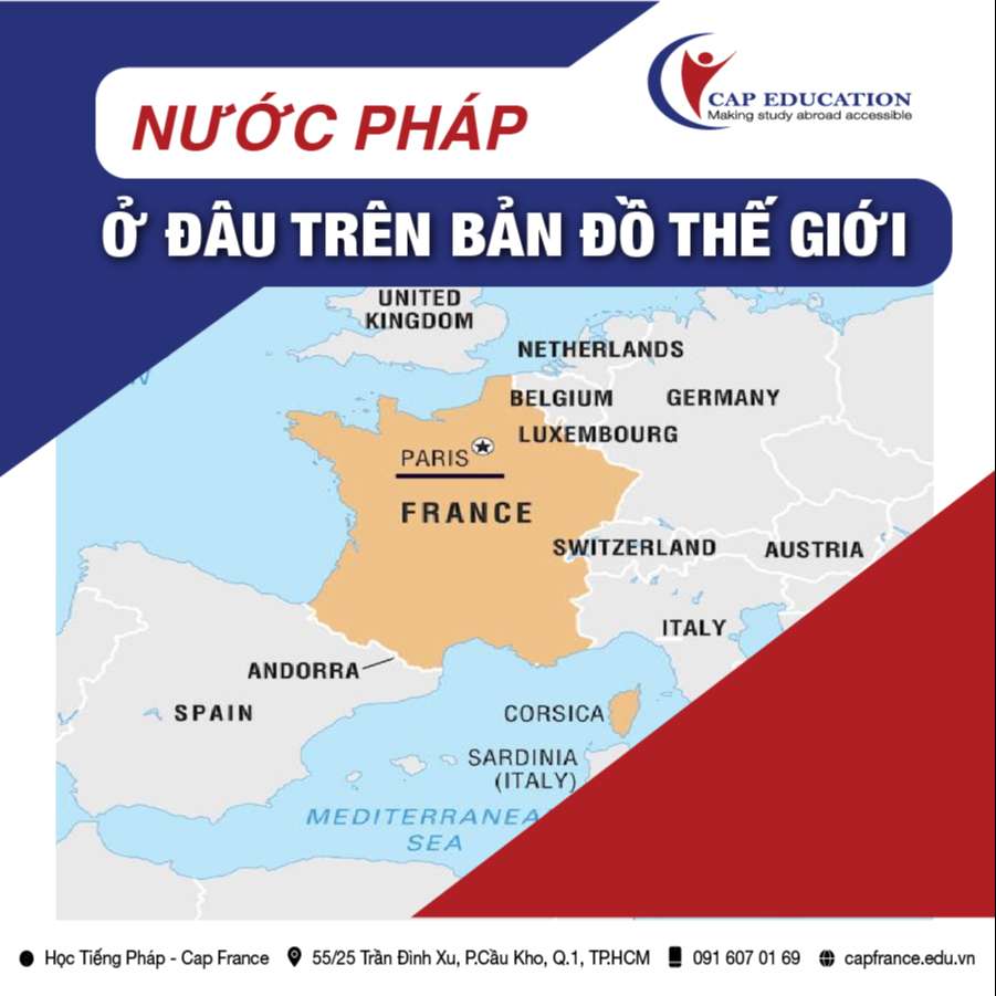 Hình ảnh minh họa Nước Pháp Nằm Ở Vị Trí Nào Trên Thế Giới