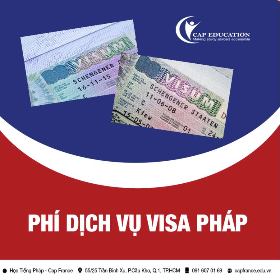 Phí Dịch Vụ Visa Pháp