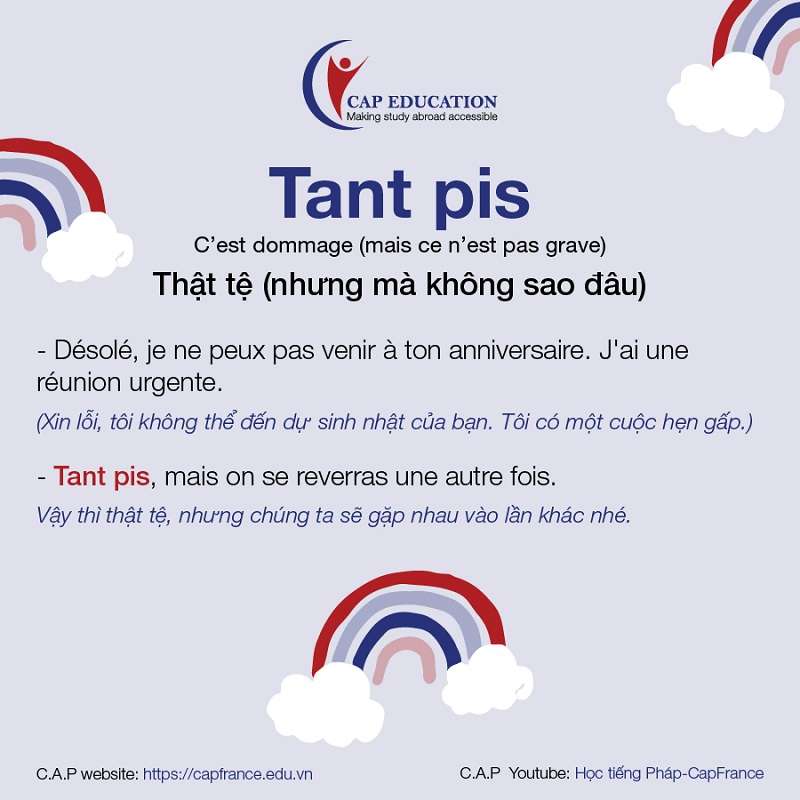 Tant Pis Và Tant Mieux Trong Tiếng Pháp