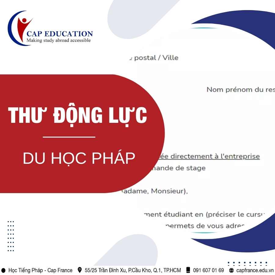 Hình ảnh minh họa Thư Động Lực Du Học Pháp