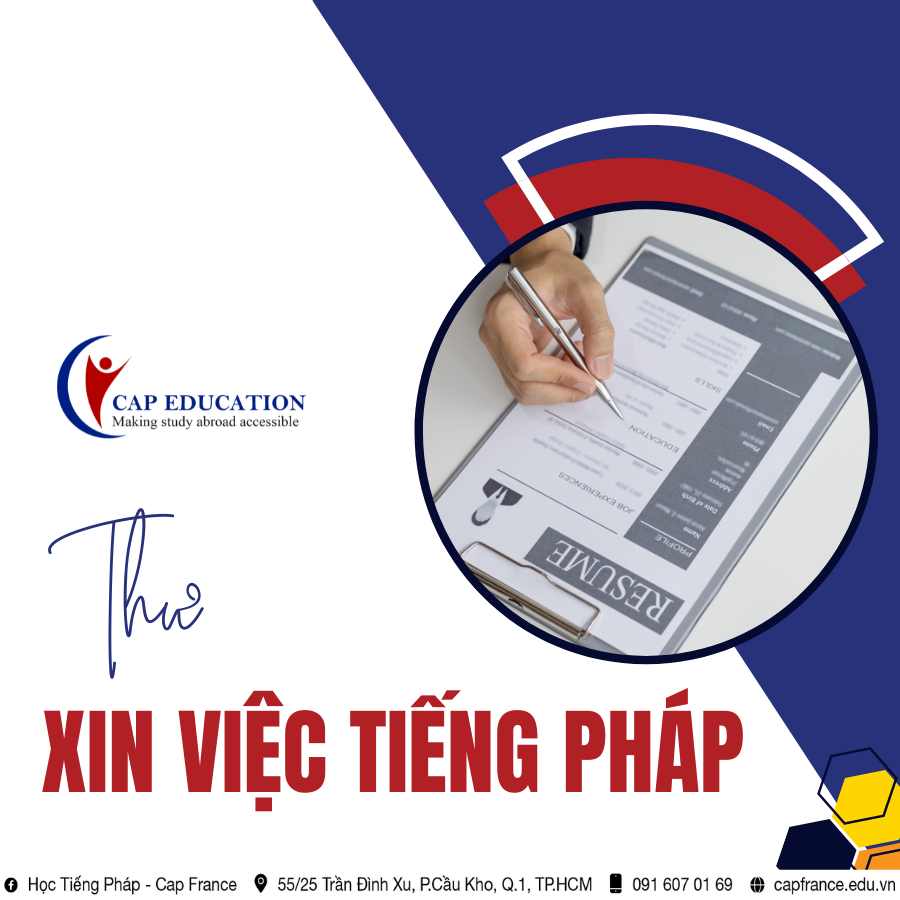 Hình ảnh minh họa Thư Xin Việc Tiếng Pháp